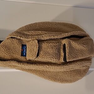 Kavu Tan Fleece Sling Bag